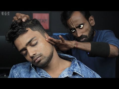 ASMR 3d Sound Crazy Massage By Crazy Barber | Ear Massage