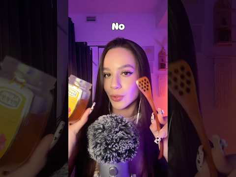 YES vs NO ASMR 😴 triggers for sleep / honey eating, mouth 👄 sounds #asmr #asmrsounds #asmrvideo