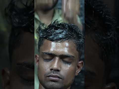 Satisfying ASMR Head Massage With Lots Of Oil #shorts