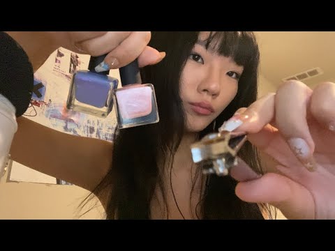 doing ur nails in class 💅-asmr