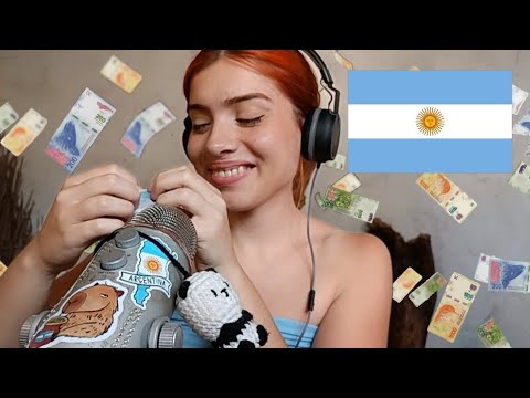 asmr BILLETES ARGENTINOS 🇦🇷 (mouth sounds y tapping lentos)