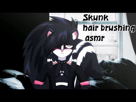 Skunk Hair Brushing ASMR #furry #asmr