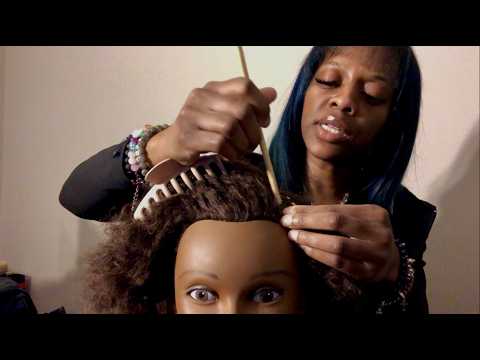 ASMR 💆🏽‍♀️ Flake Scratching + Scalp Treatment on Curly Hair Roleplay