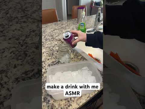 ASMR pour a drink with me #asmr #soda #fizzydrink
