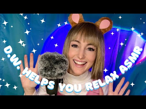 ASMR 💕 D.W. Helps You Relax (personal attention, hair brushing, finger fluttering, tapping, & more)