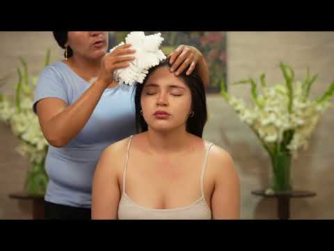 Masaje ASMR y susurros de Doña Esperanza, juego de cabello, limpia energética pa dormir y relajarse