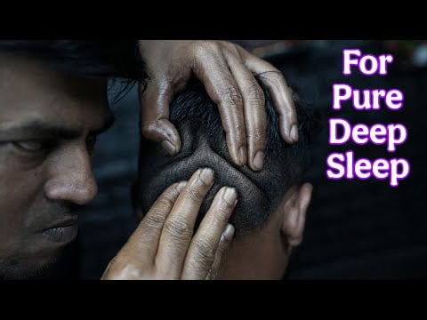 Deeply Soothing Head Tapping & Scratching ASMR Massage for Anxiety Relief | Neck Cracking