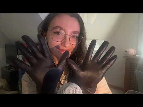 ASMR | Intense Leather Gloves Hand Movements & Sounds 🧤 (gloves gripping, pulling, stretching...)