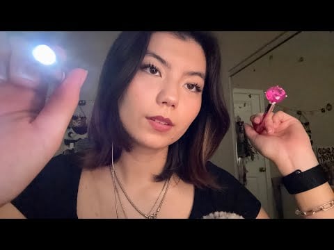 ASMR Eye Exam bright lights