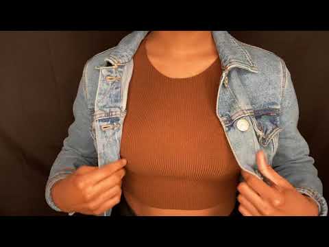 #ASMR| Jean Jacket Scratching| FABRIC SOUNDS✨