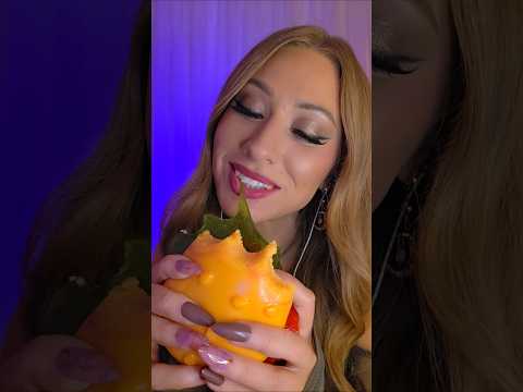 ASMR SpongeBob's ONE POUND Krabby Patty!? 🍔 *12 Days Of Mukbang* #asmr #mukbang #fyp