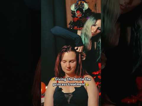 👑Princess Treatment👑 #asmr #asmrrealperson #hairplay #gothgirl #asmrgothgirl #asmrsounds
