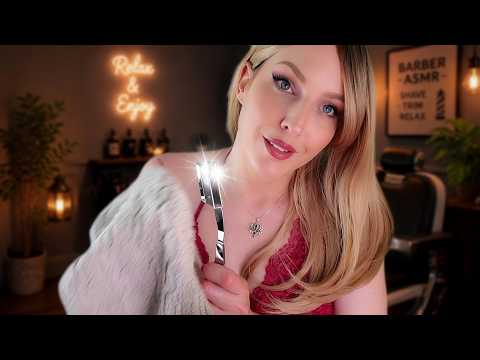 Luxury Barber Shop Shave With Messy Shaving Foam, Gloves And Hand Massage | ASMR Roleplay