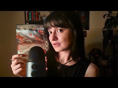 ASMR SHOWING MY Pokémon cards (+ yap sesh☺️)