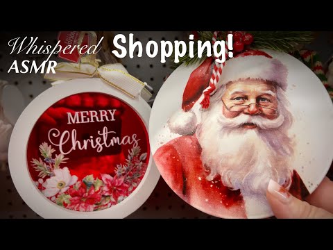 ASMR Christmas shopping at Walmart! (Whispered version)