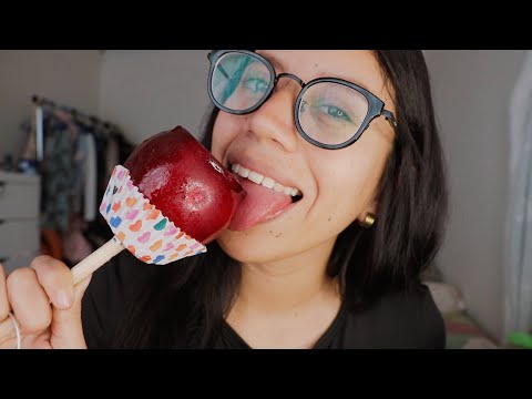 ASMR manzana acaramelizada 🍎✨