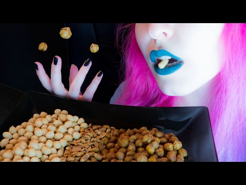 ASMR: Super Crispy Garlic Bread Chickpeas ~ Relaxing Eating Sounds [No Talking | Vegan] 😻