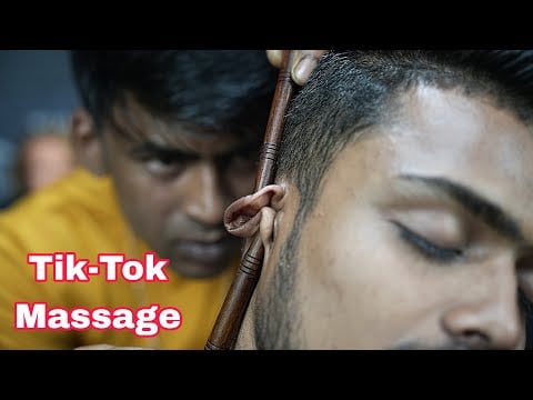Tik-Tok Massage ASMR | Head Scratching And Tapping With 3d ASMR Sound | Neck Cracking Massage