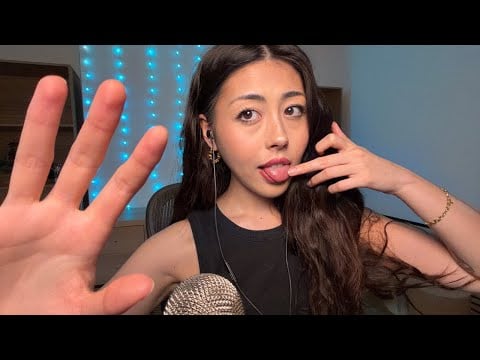 ASMR spit painting you until you can’t keep your eyes open (wet mouth sounds) 