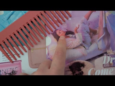 ASMR Tracing and Tapping with Mouth Sounds
