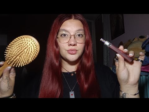 LOFI CHIACCHIERE E SMOKING (Hair Brushing) 😴💜 | ASMR ITA