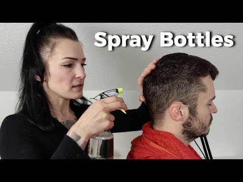 ASMR Spray Bottles Testing On Hair 💦💦