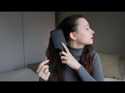 ASMR Hair Brushing | How I Make My Bun