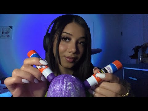 ASMR| Glue on microphone✨Brain melting trigger ✨🧠