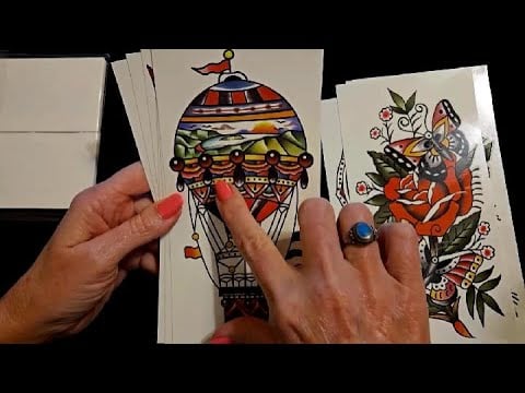 ASMR | Temporary Tattoos Show & Tell w/Demonstration (Whisper)