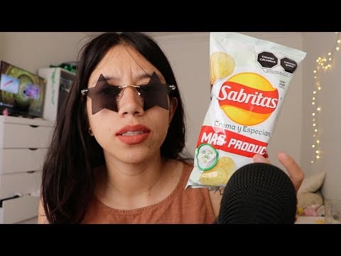 ASMR comiendo sabritas + chisme de mujer 💋