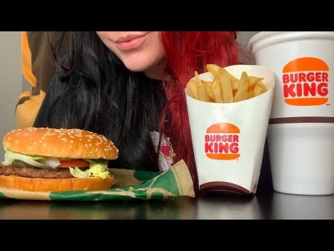 ASMR Eating Burger King