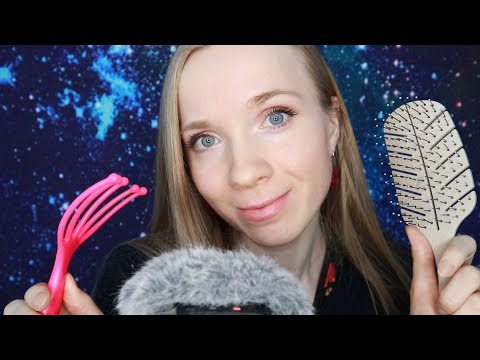 ASMR SUOMI 💜Hiusten harjausta, Päähieronta💤 ASMR Role Play (hair brushing, scalp massage)