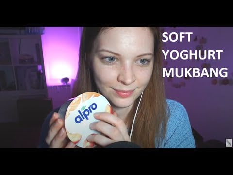 ASMR @ Reprodukáltam az első ASMR élményem/ My first ASMR experience (yoghurt soft mukbang)