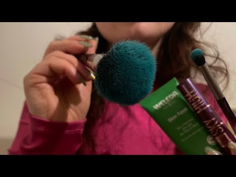 ASMR applying your makeup on camera directly📸relaxing makeup session 💆‍♀️ no talking 