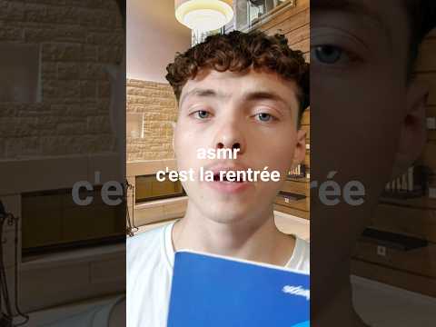 asmr c'est la rentrée