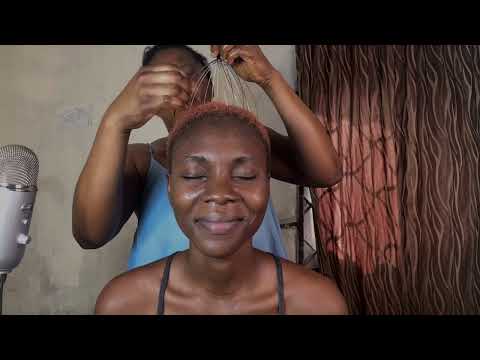 SCALP SCRATCHING HEAD AND SHOULDER MASSAGE FAST AND AGGRESSIVE SCRATCHING FOR SLEEP