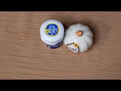 Grateful Ceramic Pumpkin Decor Tapping ASMR Chewing Gum