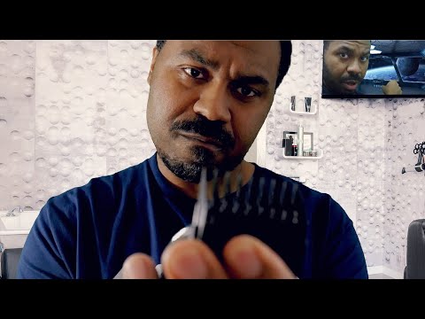 [ASMR] Barber Jones At Hair Salon/Barbershop 💈 Haircut Roleplay 💈 Watching TV