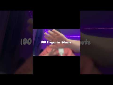 ASMR 100 Triggers In 1 MINUTE !