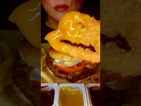 Burger King crispy onion rings #asmr #burgerking #onionrings #food #shorts