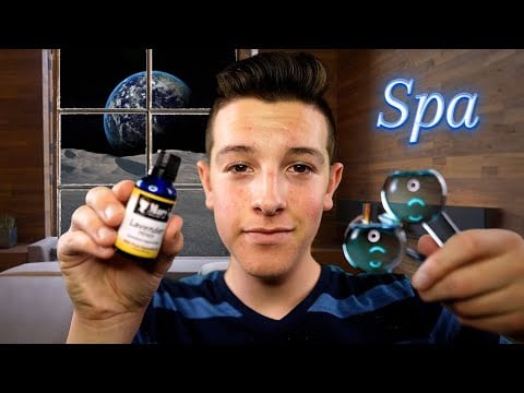ASMR Relaxing Moon Spa 🌙  (Skincare, Lotion, Haircut, Personal Attention)