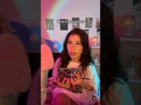 Weird questions.. #asmrforanxiety #tingles #visualtingle