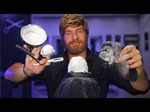 💈Refreshing Hot Towel Shave for Peak Relaxation | Nicest Barber ASMR Roleplay