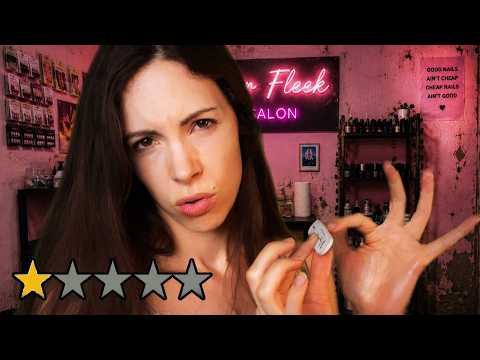 Getting Nails Done at the WORST Rated Salon (ASMR)
