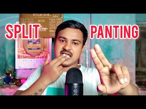 [ASMR] Relaxing Split Panting On Your Face 💦 With Mouth Sounds