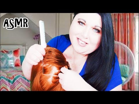 ASMR Mommy Checks Your Hair For Lice Roleplay (Rat Tail Comb, Hair Brushing, Hair Parting)