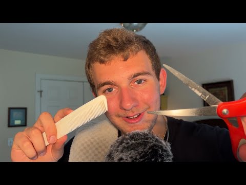 ASMR chill barber gives you a relaxing haircut 💈