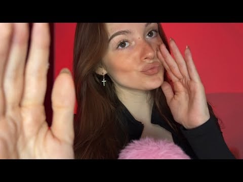 ASMR: BRUITS DE BOUCHE ET VISUEL très proche de ton visage💋 (hand movements & mouth sounds)