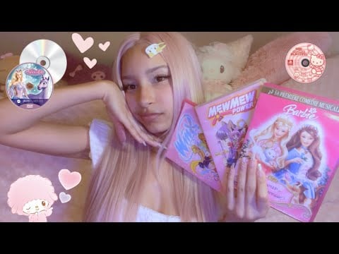 ASMR in French | Showing you some cute DVD🎀 ~Tapping, Tracing & Yapping~