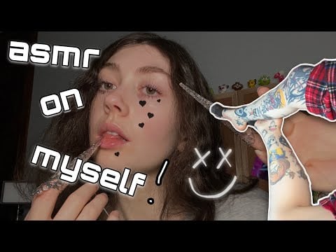 ASMR Lip 🔄 Tattoo Tracing w/ Different Tools! Personal Attention on Me w/ Mouth Sounds